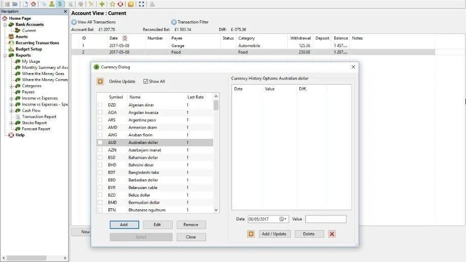 Personal and Small Business Finance & Accounting Software – Banking, Budgeting