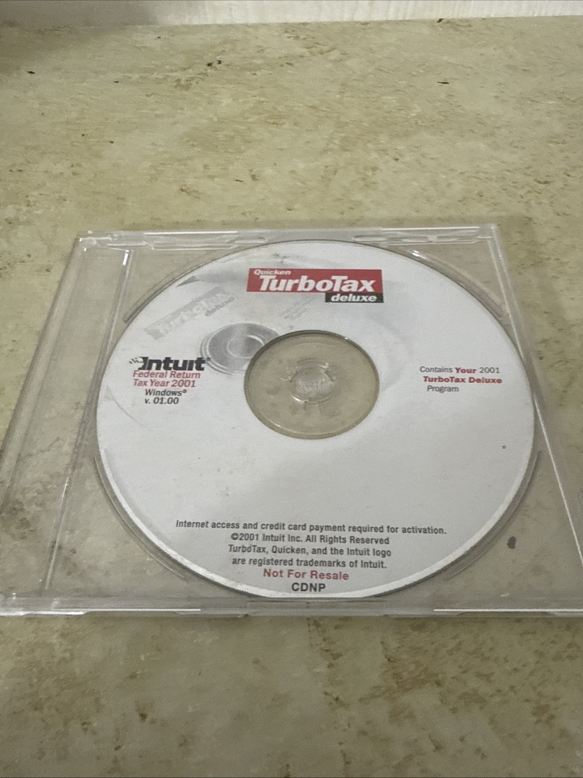 Intuit TurboTax Deluxe Tax Year 2001 for Windows
