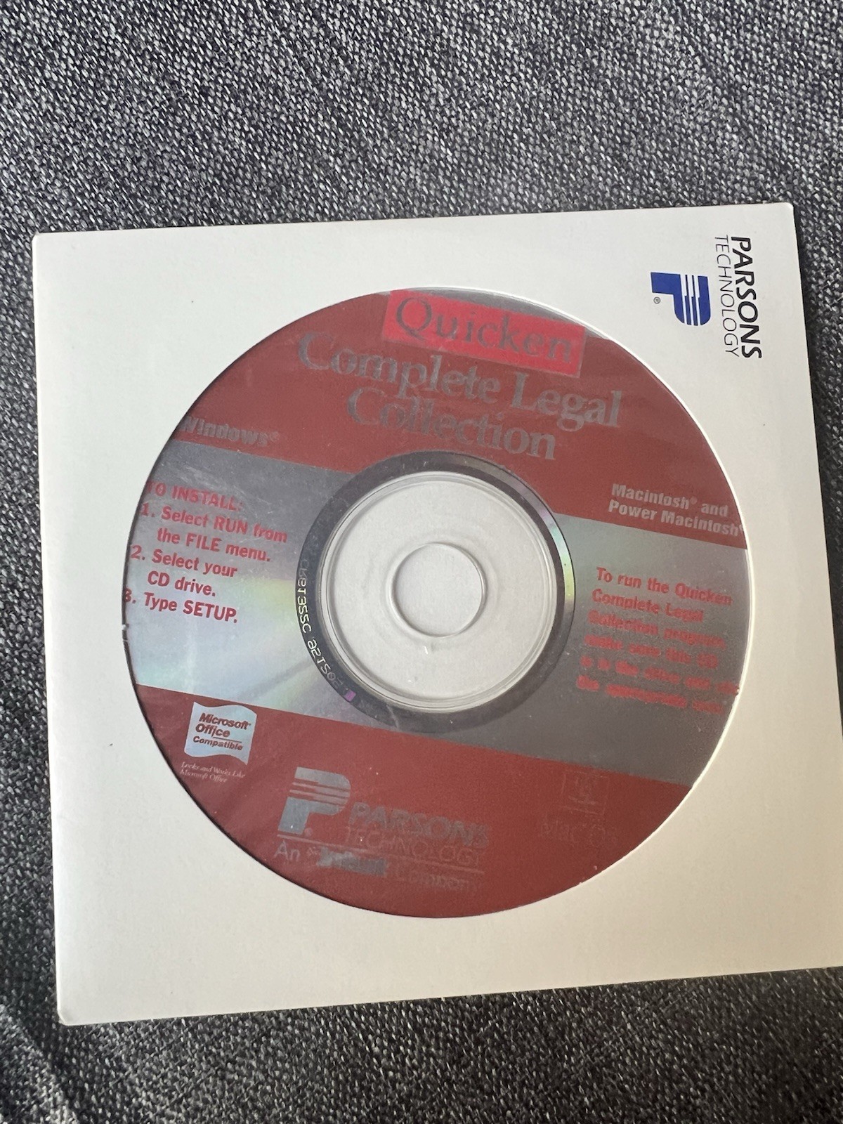 Quicken Complete Legal Collection Parsons Tech