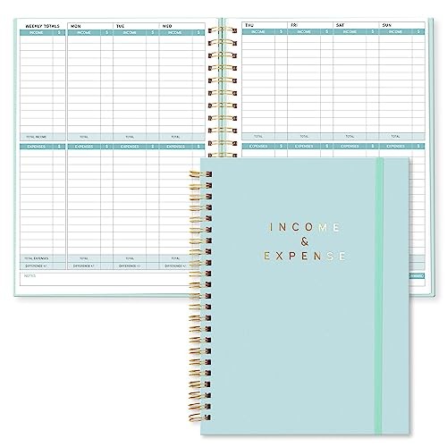 S&O Income and Expense Tracker Notebook for Better Money 6.4×8.4 inches