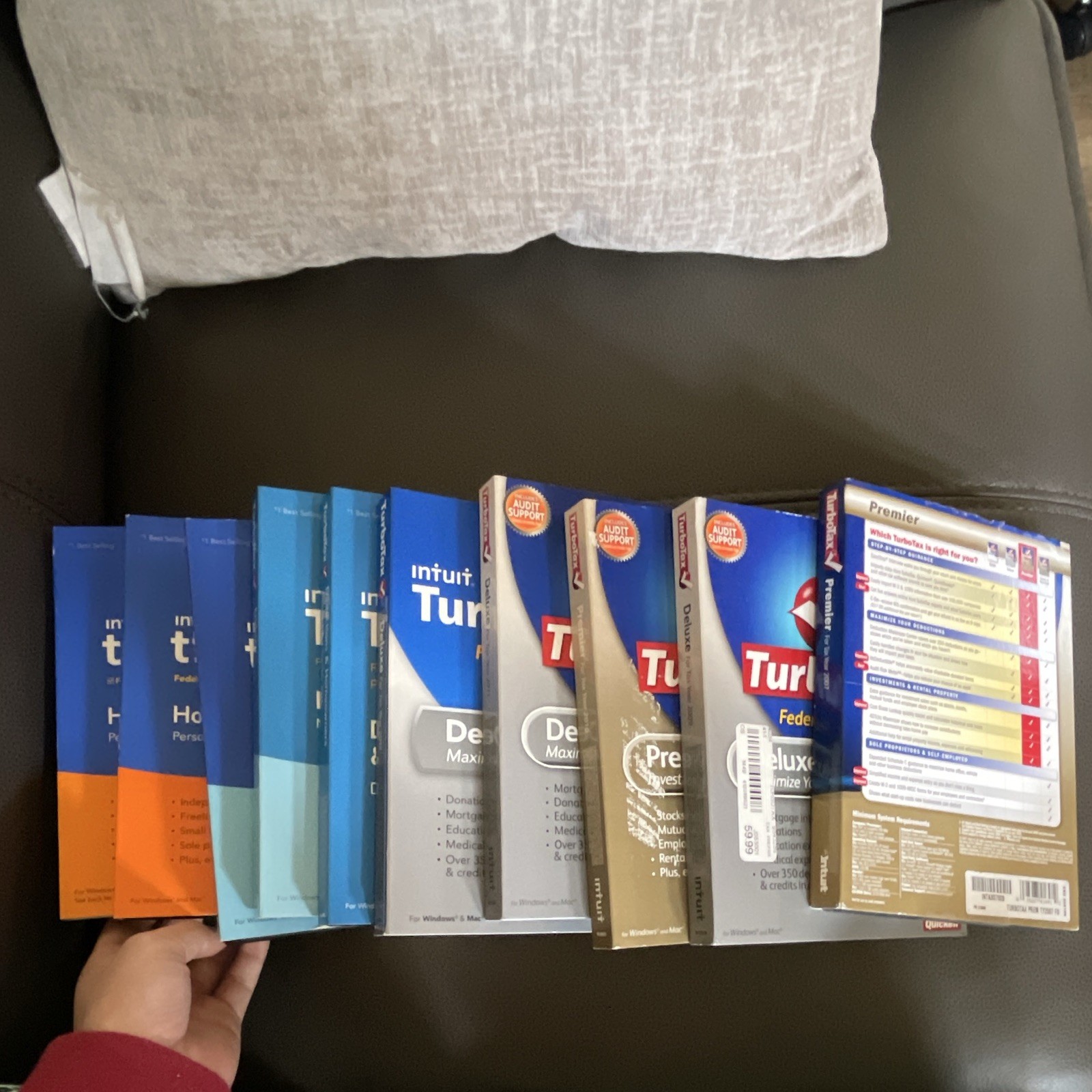 TurboTax Tax Preparation Software Lot 2007-2019 Deluxe Premier Home & Business