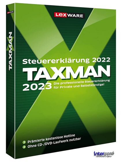 Lexware Taxman 2023 Vollversion für Steuerjahr 2022 + Handbuch PDF Download NEU