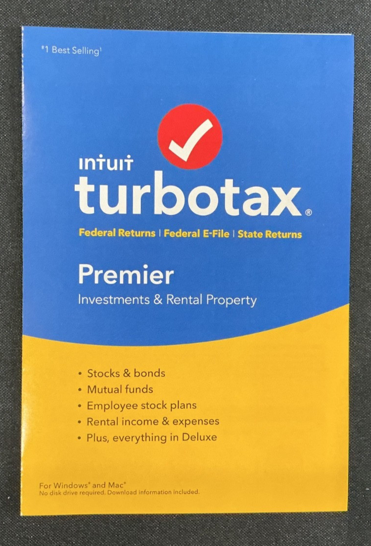 TurboTax Premier Investments & Rental Property, Federal & State 2017, PreOwned