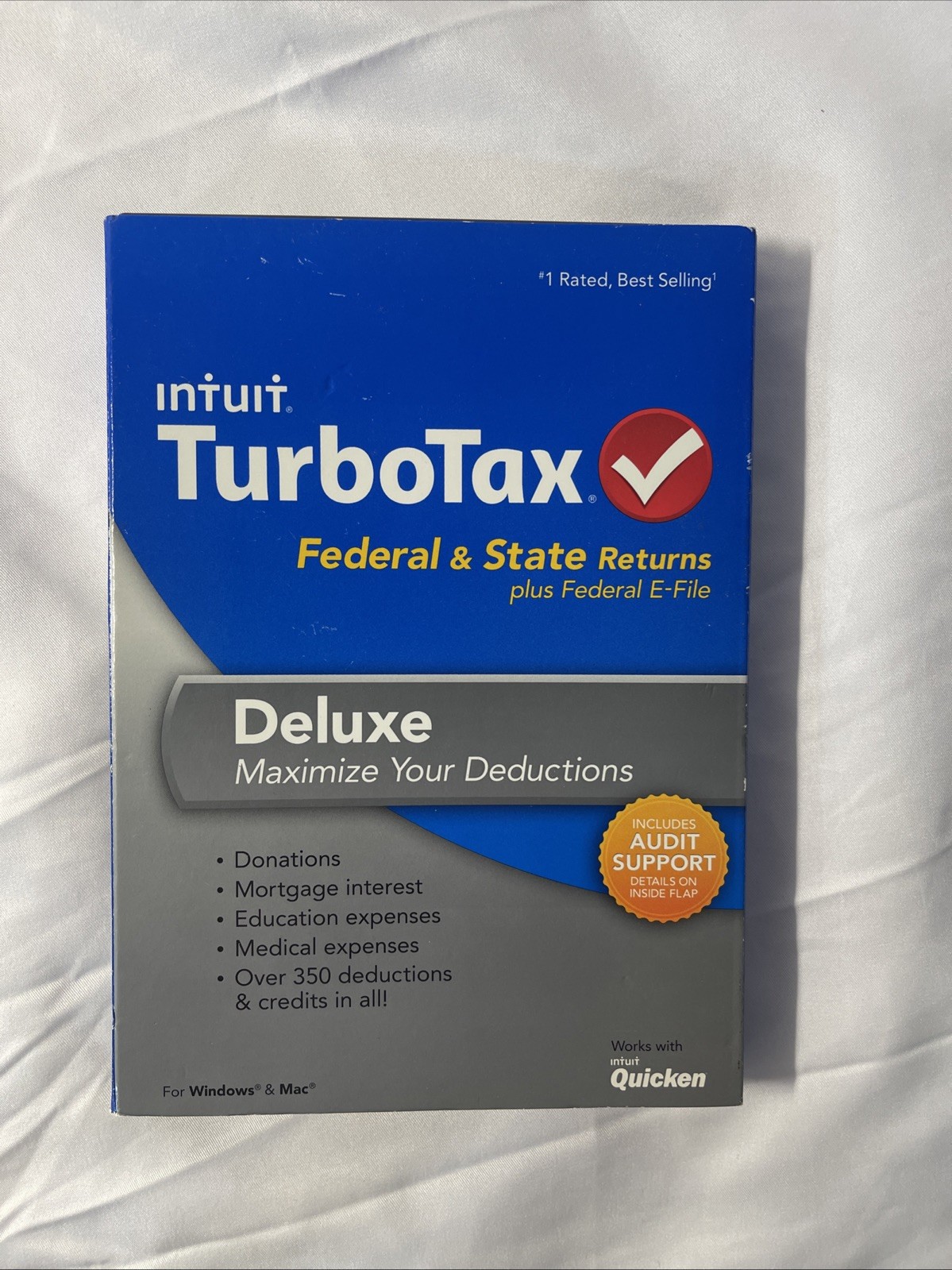 2013 TurboTax Deluxe Federal ONLY Turbo Tax New sealed CD in original DVDcase