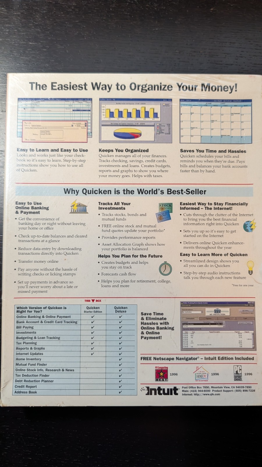 Quicken for Windows 95 Version 6 – Sealed