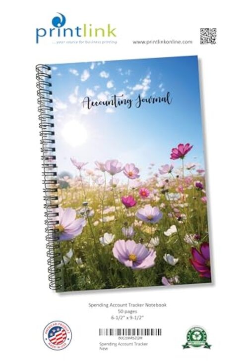 Printlink Spending Account Tracker & Expense Ledger – 50 Page Personal