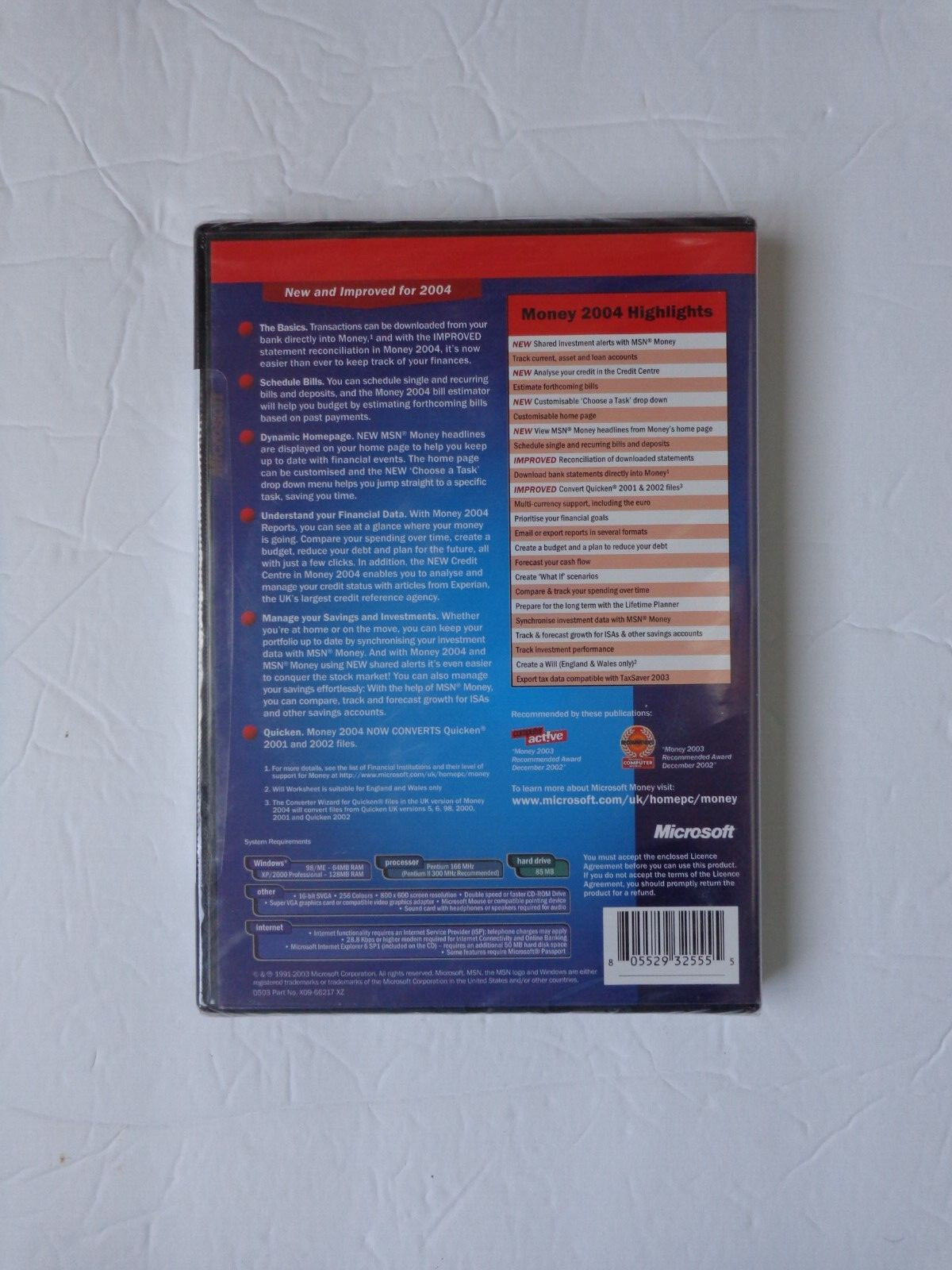 Microsoft Money 2004 For Windows UK VERSION