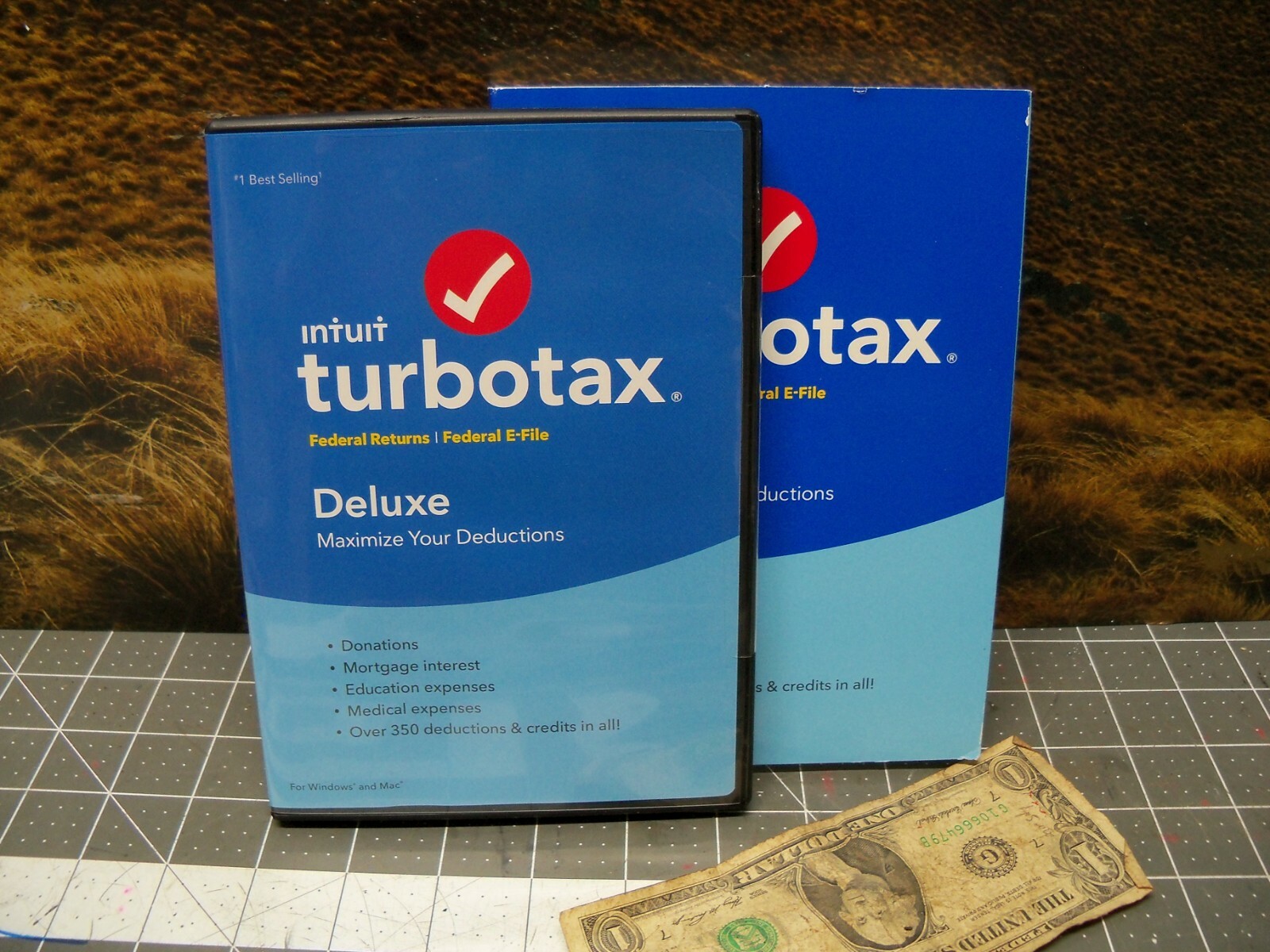2017 TURBOTAX DELUXE No STATE CD New Sealed 5 Federal Downloads CD USA 2017