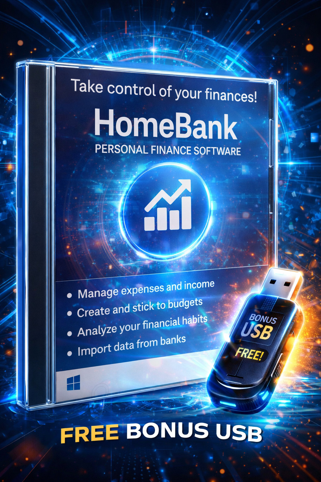 HomeBank Finance Manager for Windows | Budgeting & Expense Tracking Software |CD