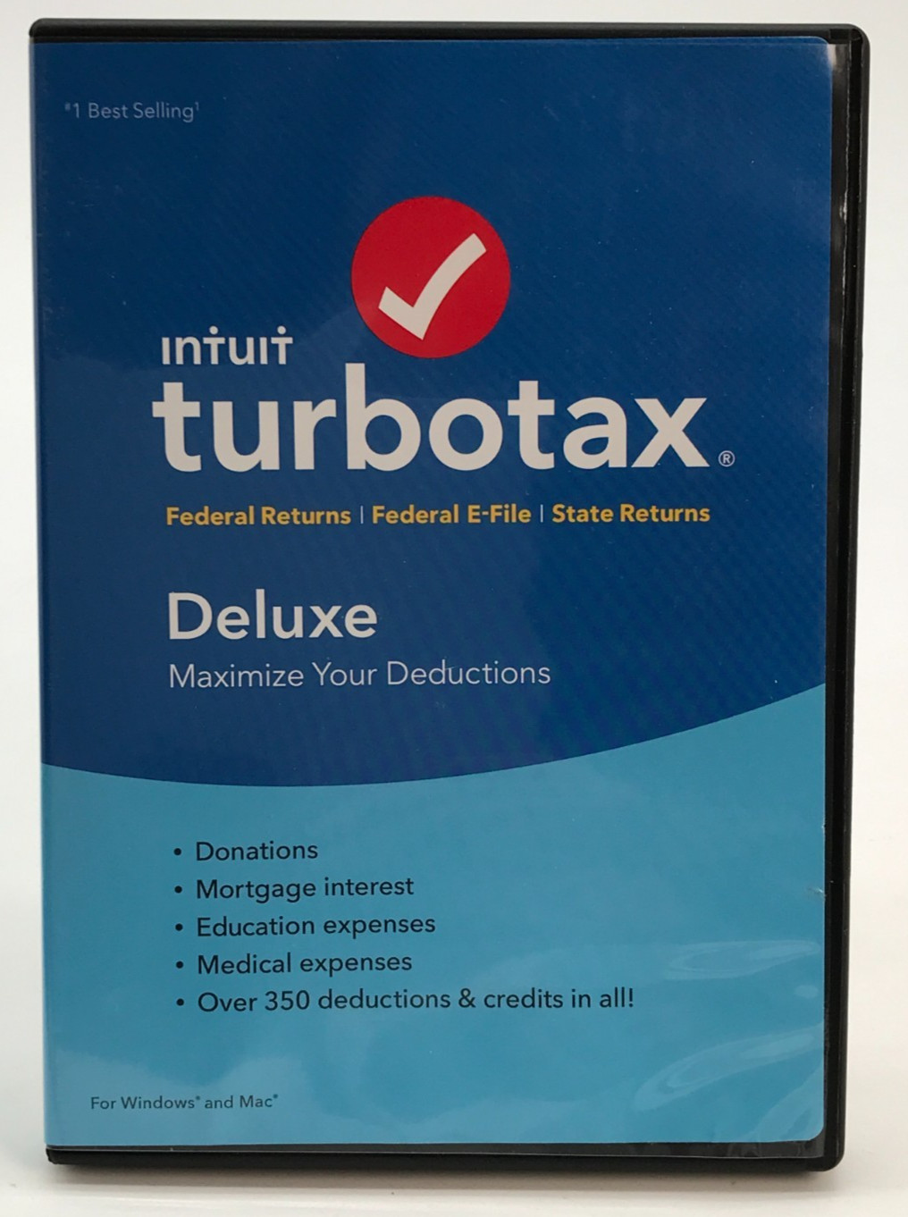 Intuit Turbotax Deluxe Federal Returns Federal E-file & State Returns 2018