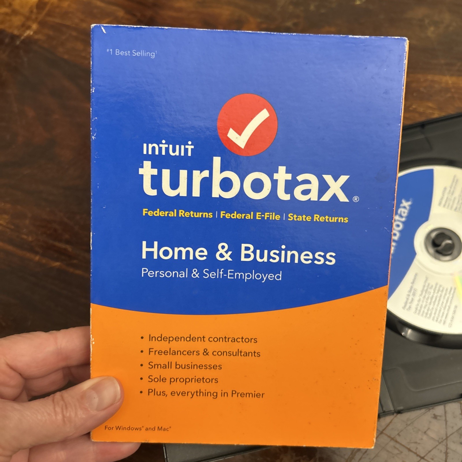 TurboTax 2017 Home And Business Open Cd In Box