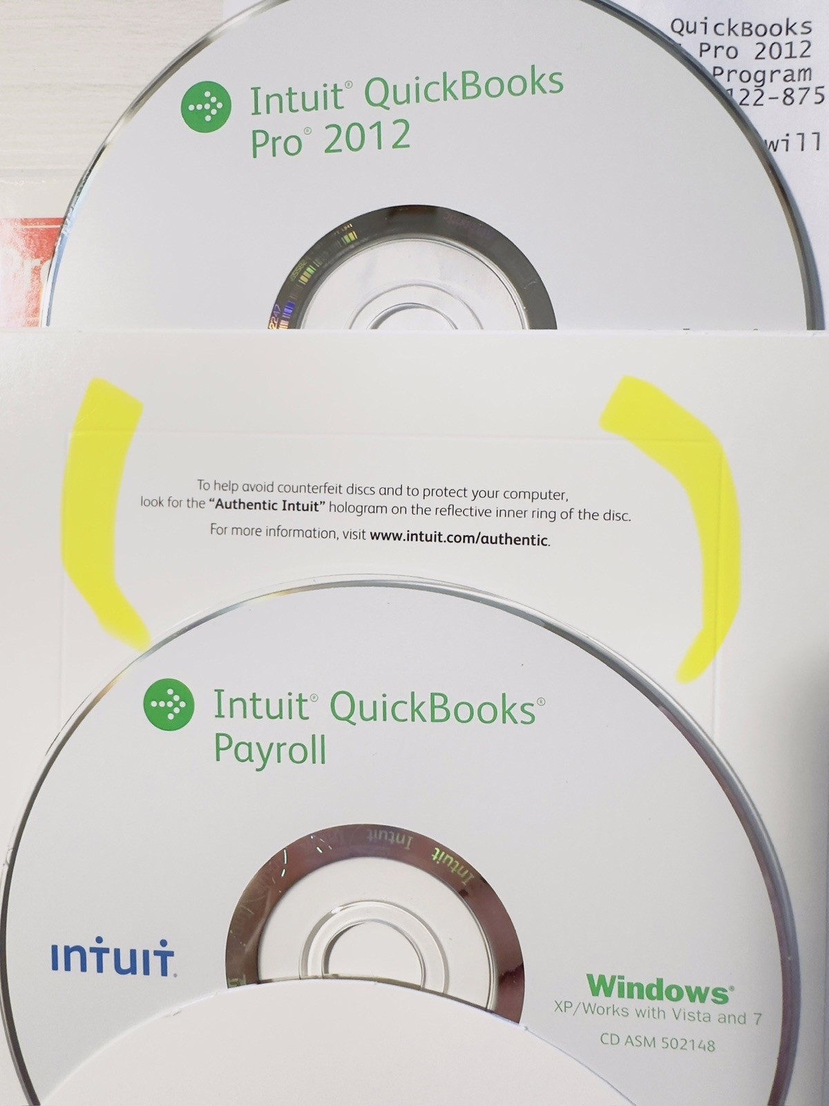2012 Quickbooks Pro + Payroll 2in1 Value For Win XP7 small Business Accounting