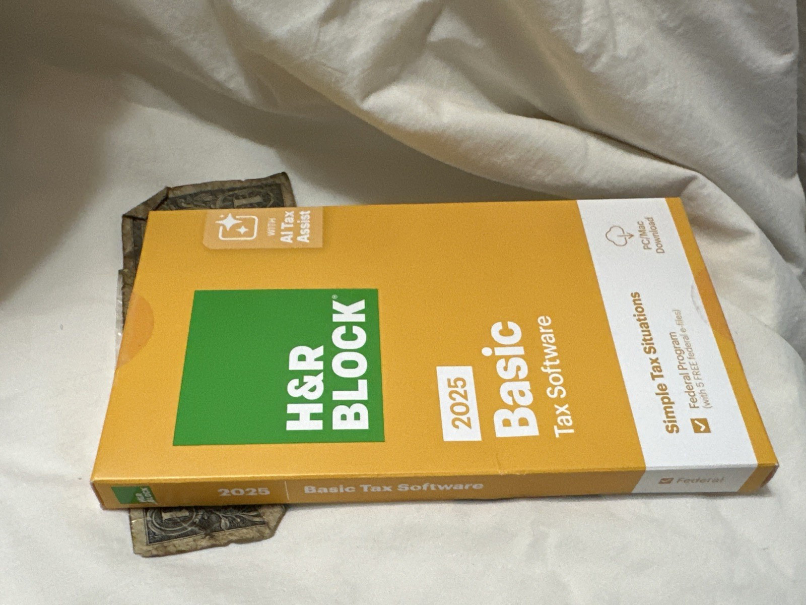 NEW 2025 H&R Block Tax Software BASIC for Win PC / Mac [Key Card] Turbotax USA