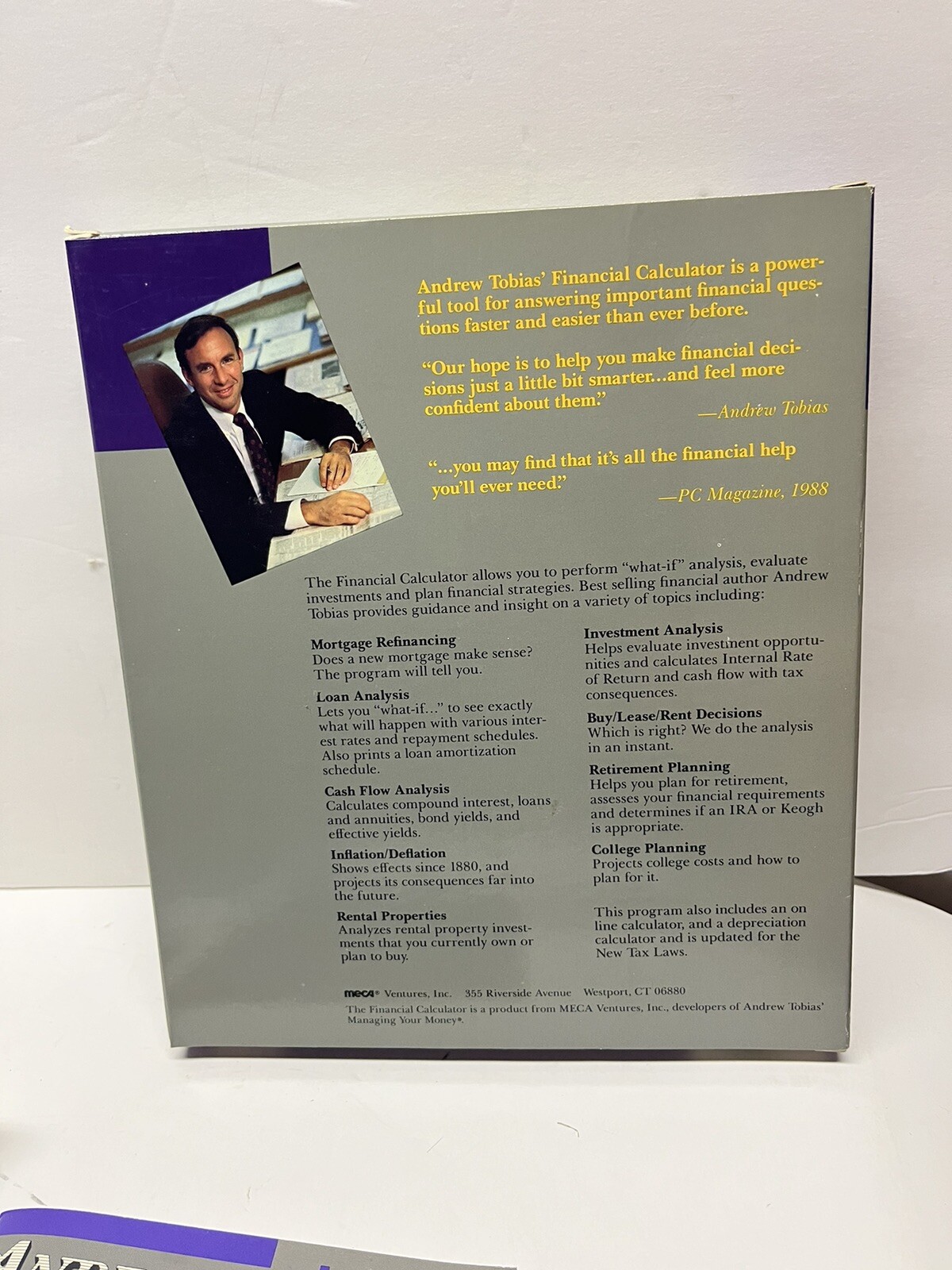 Andrew Tobia$ Financial Calculator Meca – Vintage 5.25 Floppy