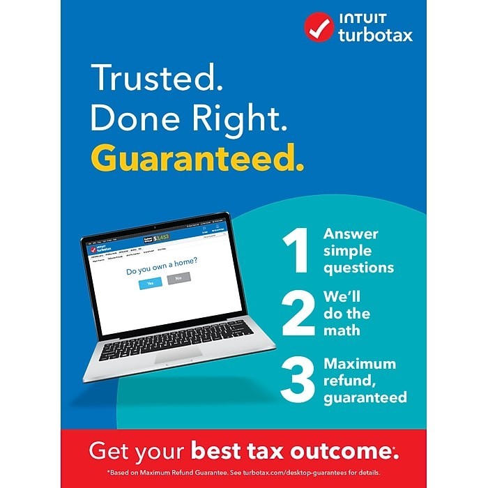 Intuit Turbotax Deluxe 2024 Federal & State & 5 Free Federal E-Filings