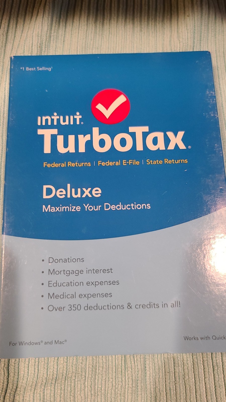 Turbotax 2015 Deluxe. Federal and State. New