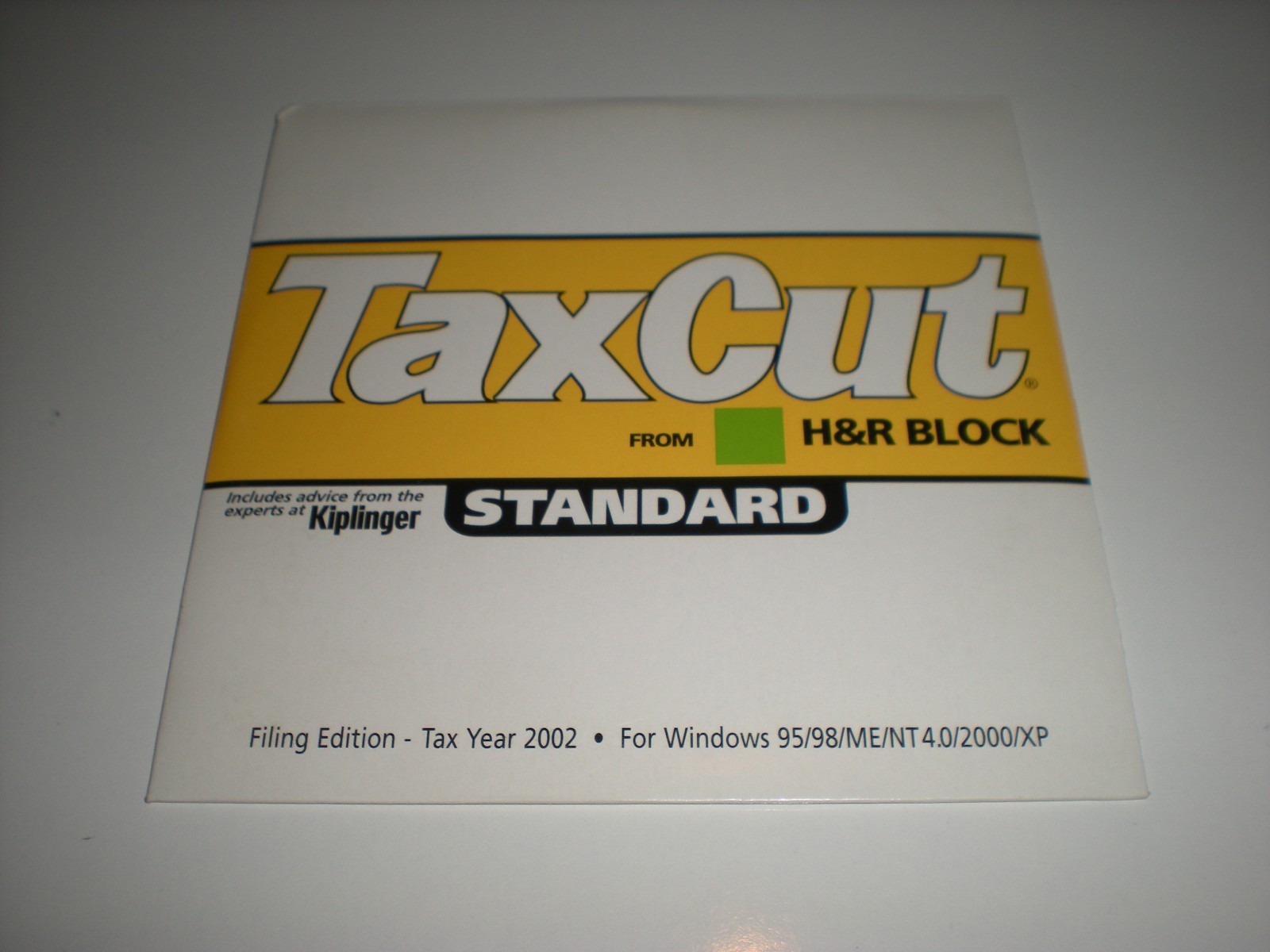 H&R Block TaxCut 2002 Standard. 2002 Tax Cut software. New.