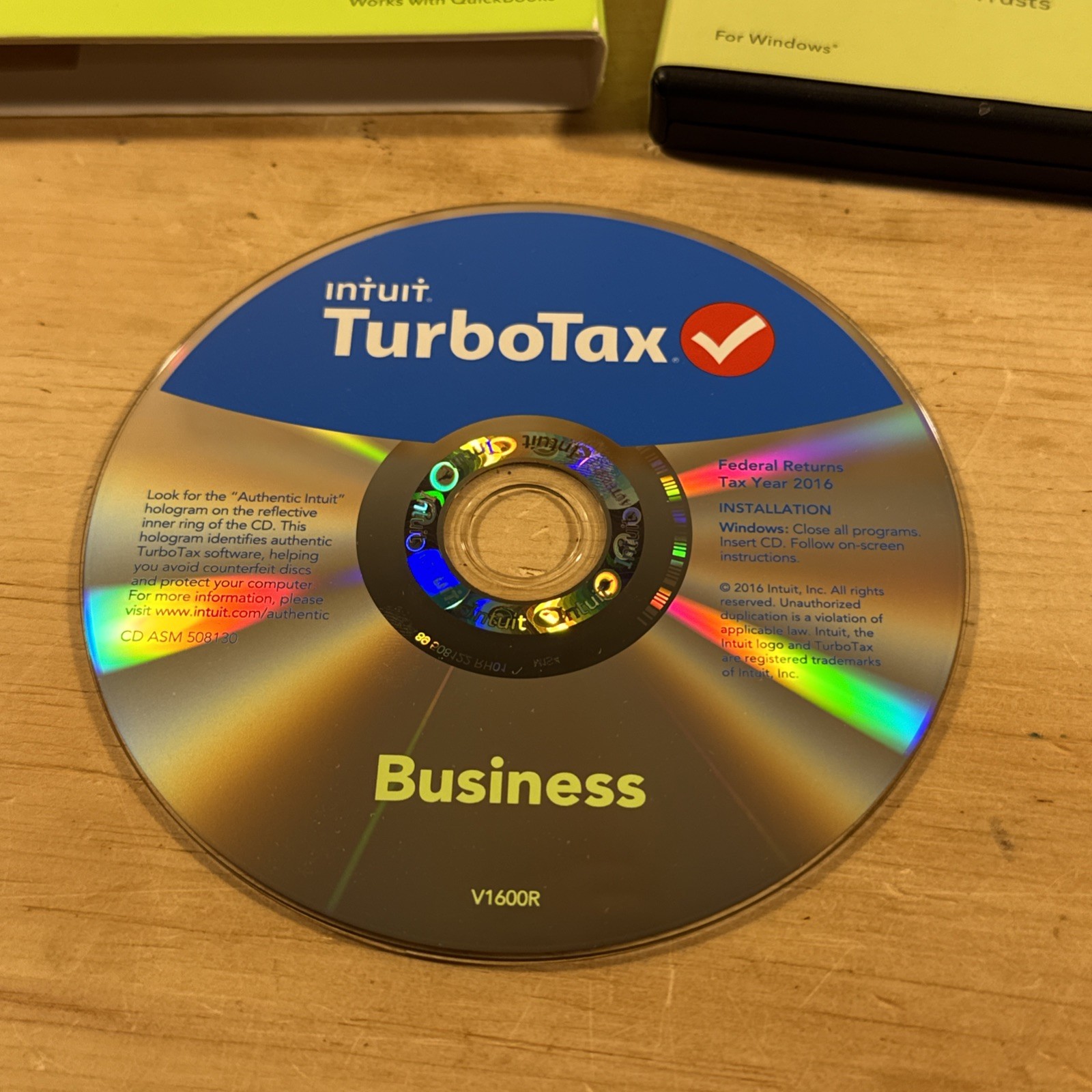 Turbotax BUSINESS 2016 CORPORATIONS Trusts ESTATES Retail Case UNTESTED AS-IS