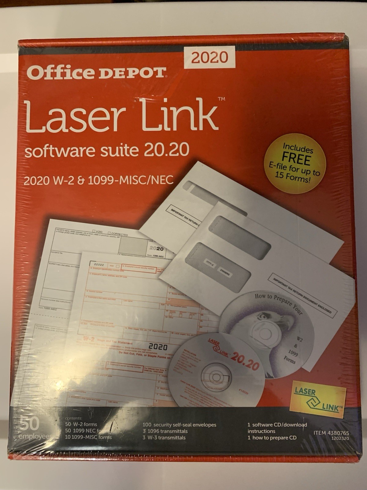 2020 OFFICE DEPOT LASER LINK SOFTWARE SUITE Open box/Unused New