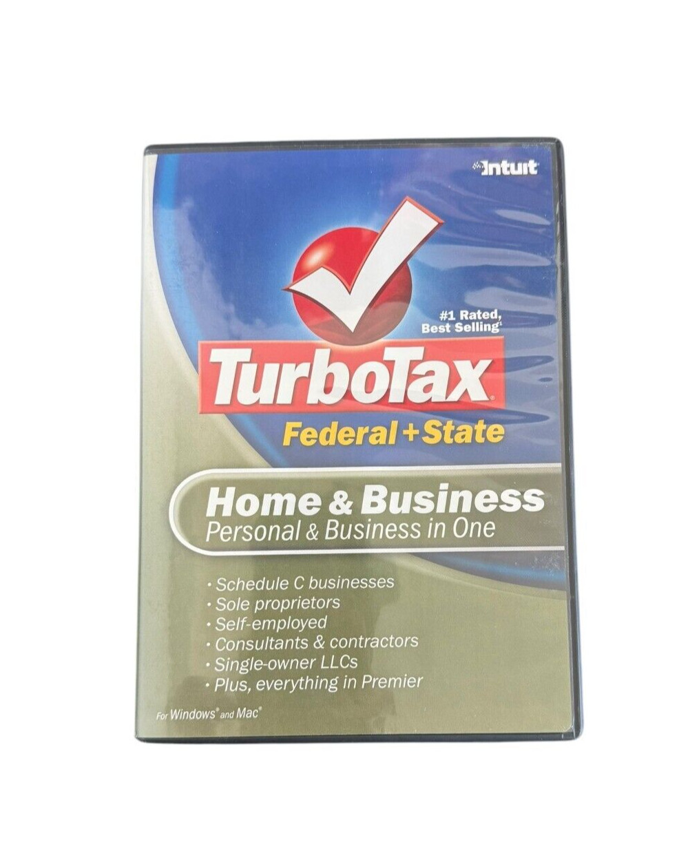 TurboTax Home & Business Tax Year 2007 Federal+State for Windows & Mac