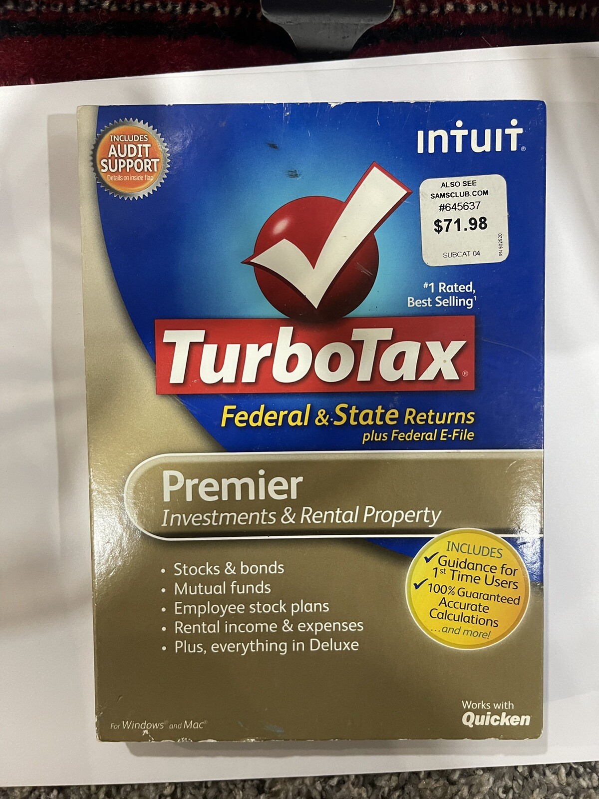 TurboTax Premier 2012 Fed Only. (State return not included)