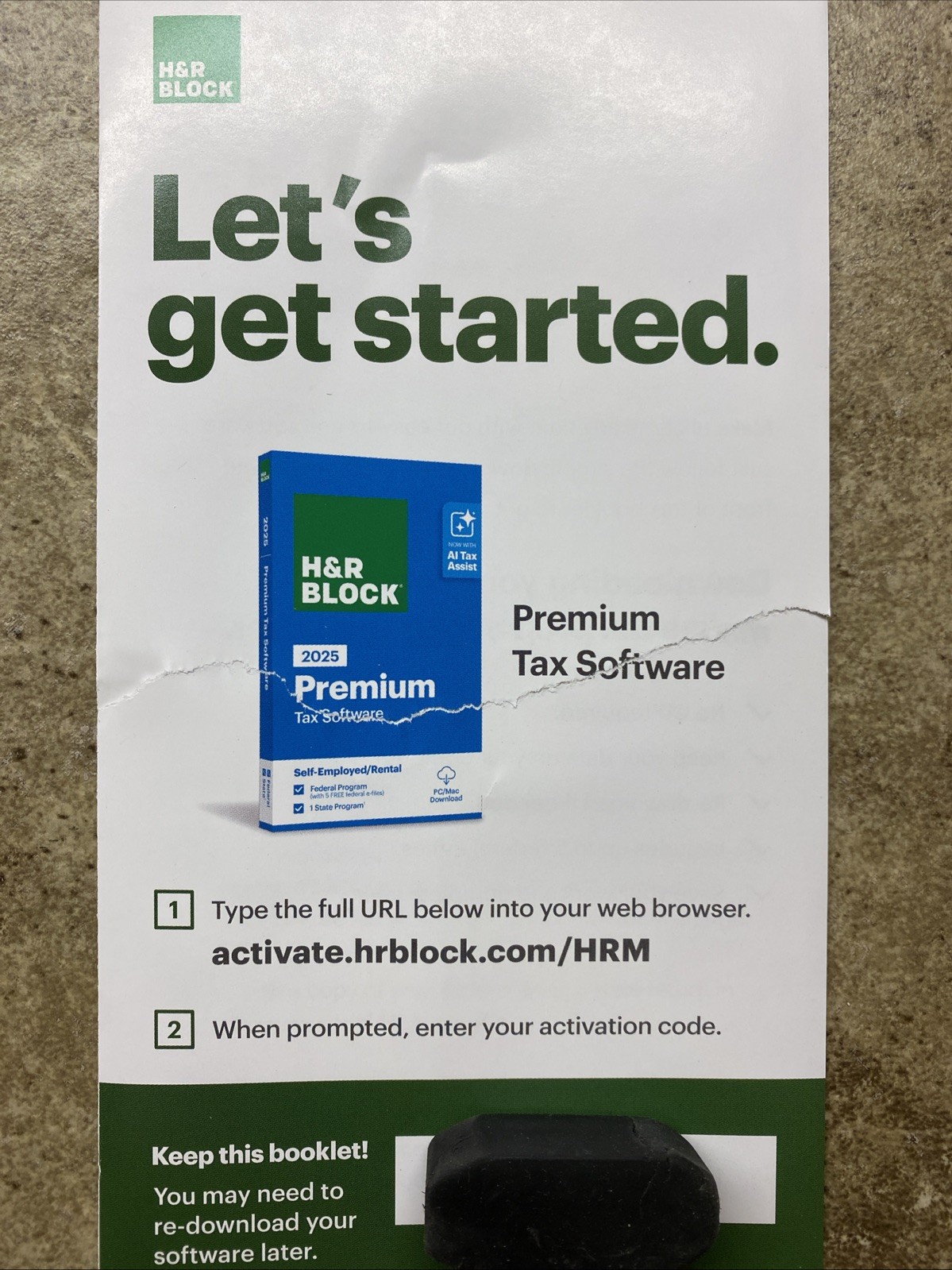 H&R Block 2025 PREMIUM Tax Software [Key Card] PC/MAC