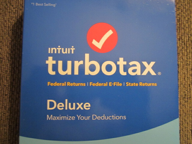 NEW UNOPENED Intuit Turbotax Deluxe Federal + State 2018 Disc CD