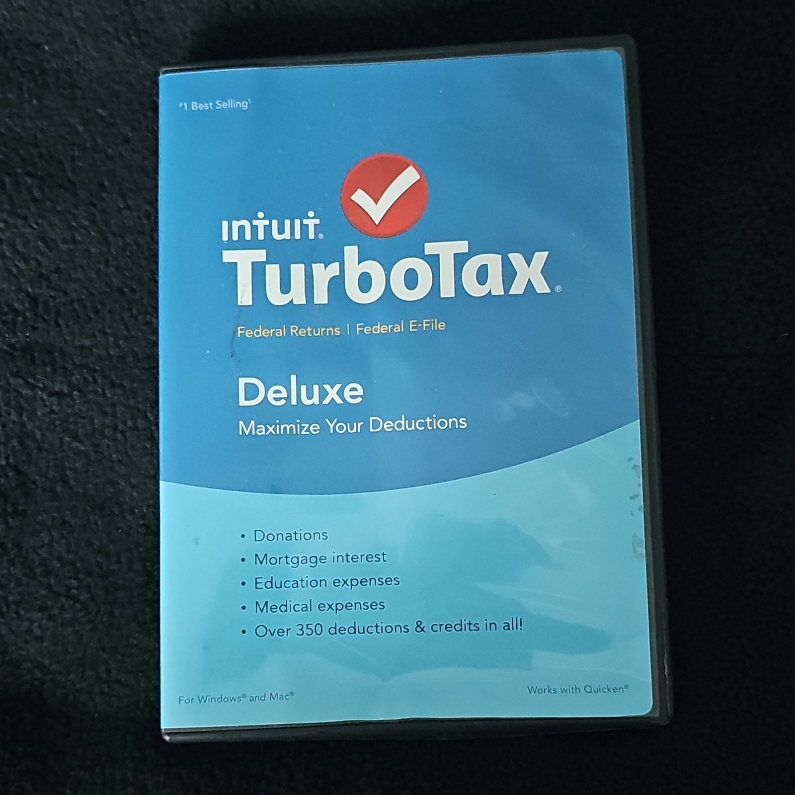 Intuit TurboTax Deluxe Tax Prep Software CD for Windows/Mac, English