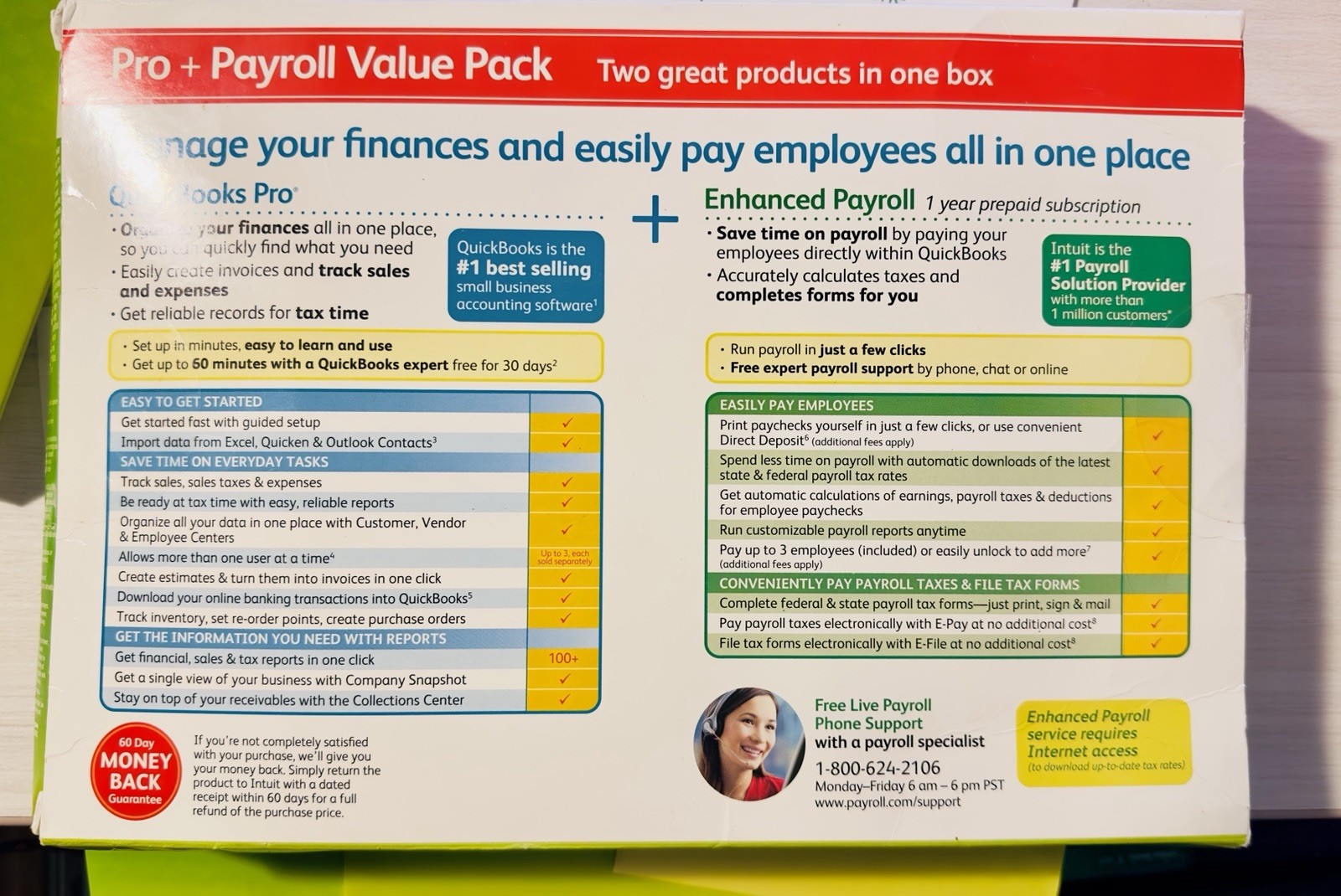 2012 Quickbooks Pro + Payroll 2in1 Value For Win XP7 small Business Accounting