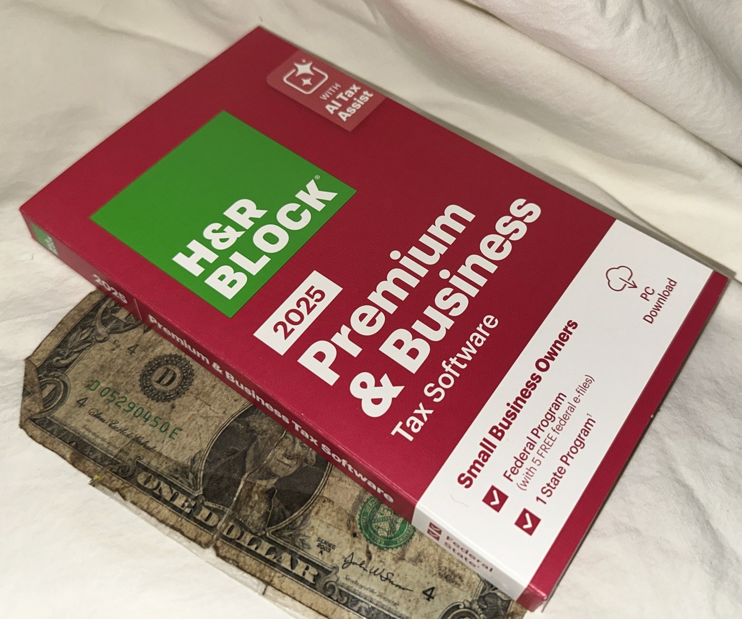 New 2025 H&R Block Tax Software Premium & Business Edition for Win/PC [Key Card]