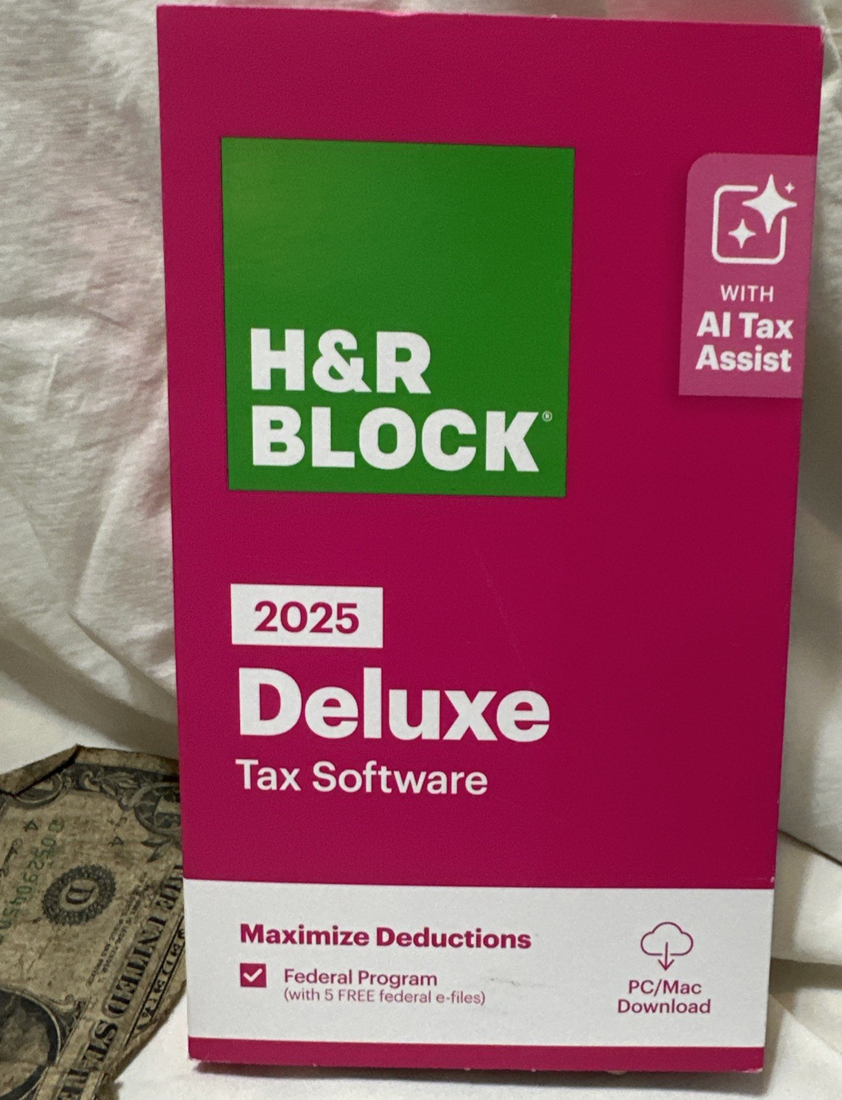 NEW 2025 H&R Block Tax Software Deluxe for Win PC Mac [Key Card] USA Turbotax