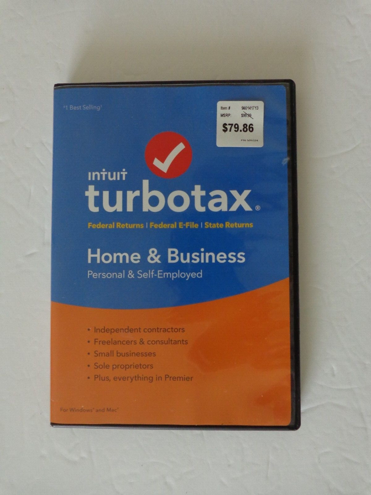 2018 Turbotax Home & Business Federal & State CD PERSONAL & SMALL BUSINESS