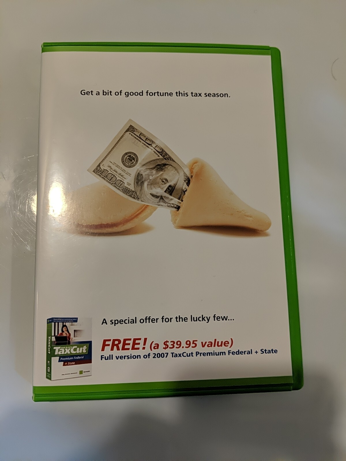 H&R Block Tax Cut Premium Federal + State 2007 Tax Year Windows and Mac CD-ROM