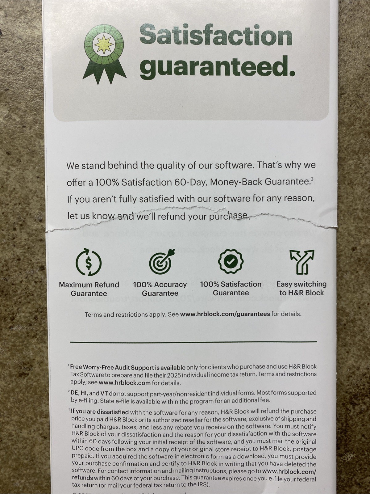 H&R Block Tax Software Deluxe 2025 PC/Mac [Key Card]
