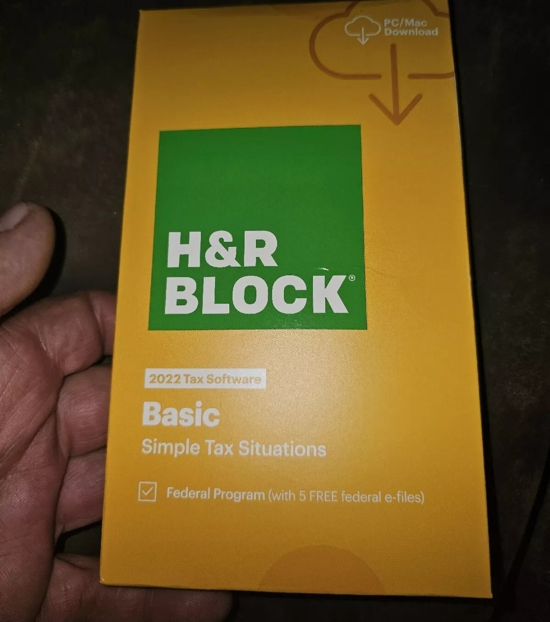 Block Financial Software H&R Block Tax Software Basic 2022 Ugly Box Sealed