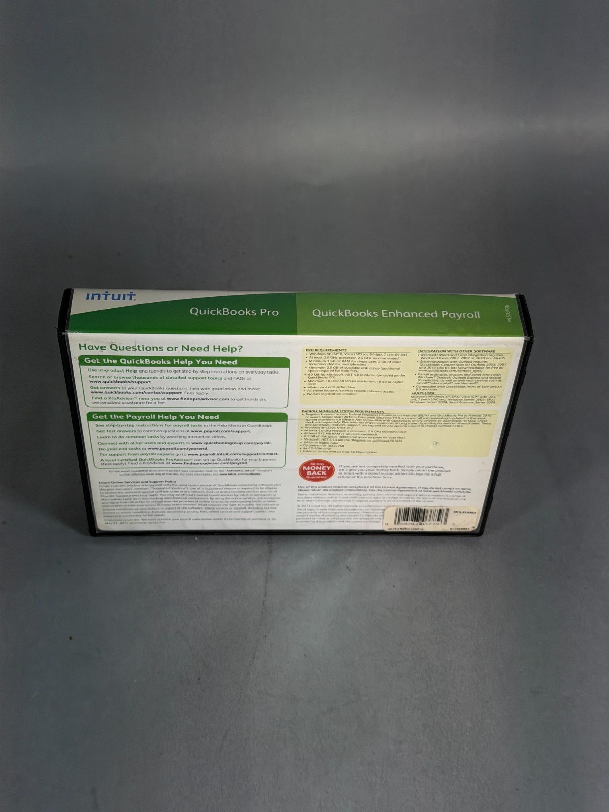 Intuit QuickBooks Pro 2013 Enhanced Payroll Value Pack w/ License Key