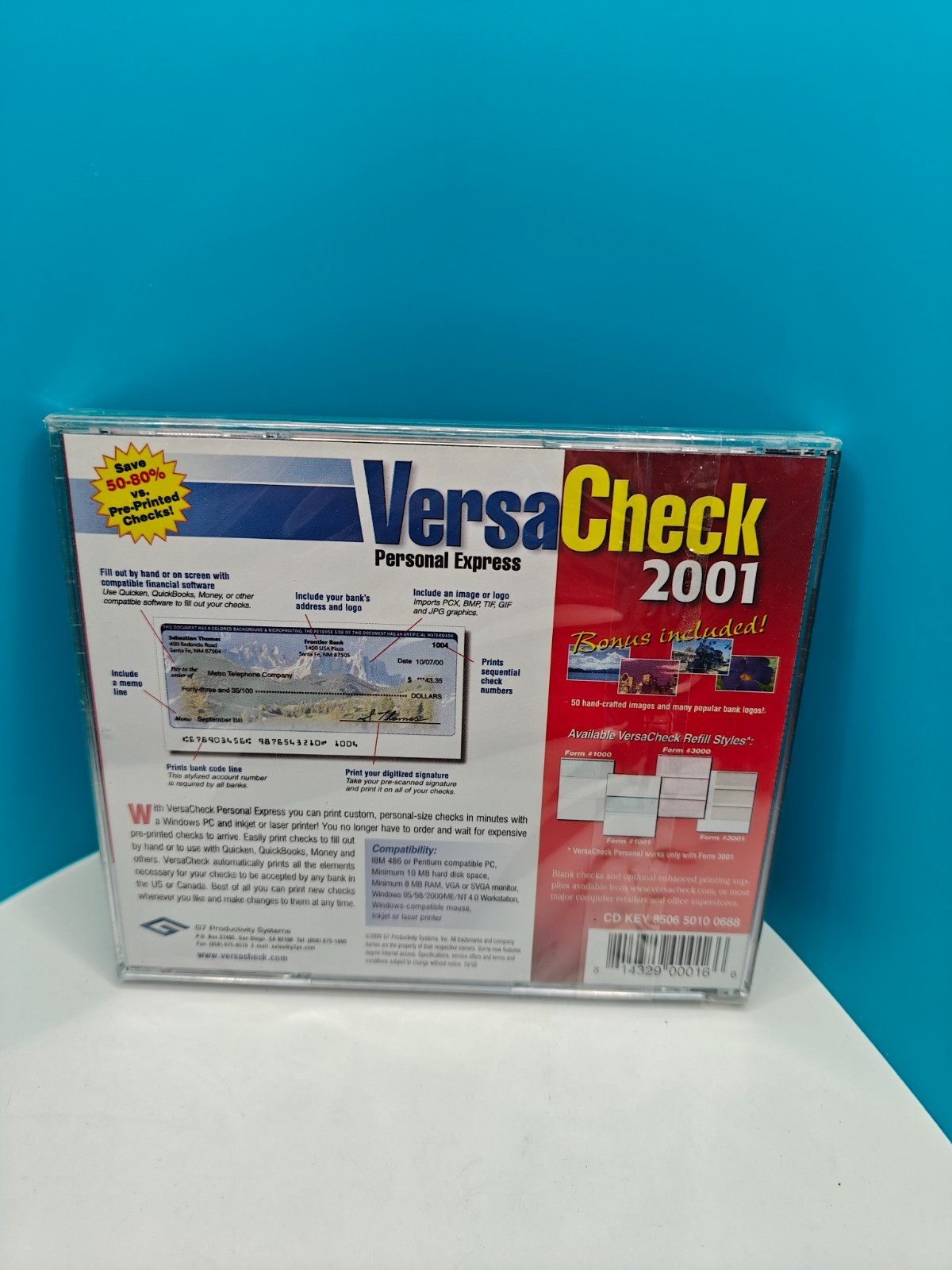 VersaCheck 2001 Personal Express Edition PC Computer Print Checks Software