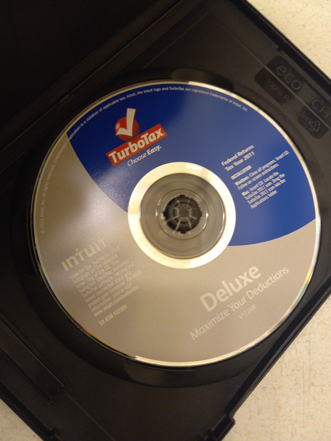 2011 TurboTax Deluxe Federal + Efile-Used