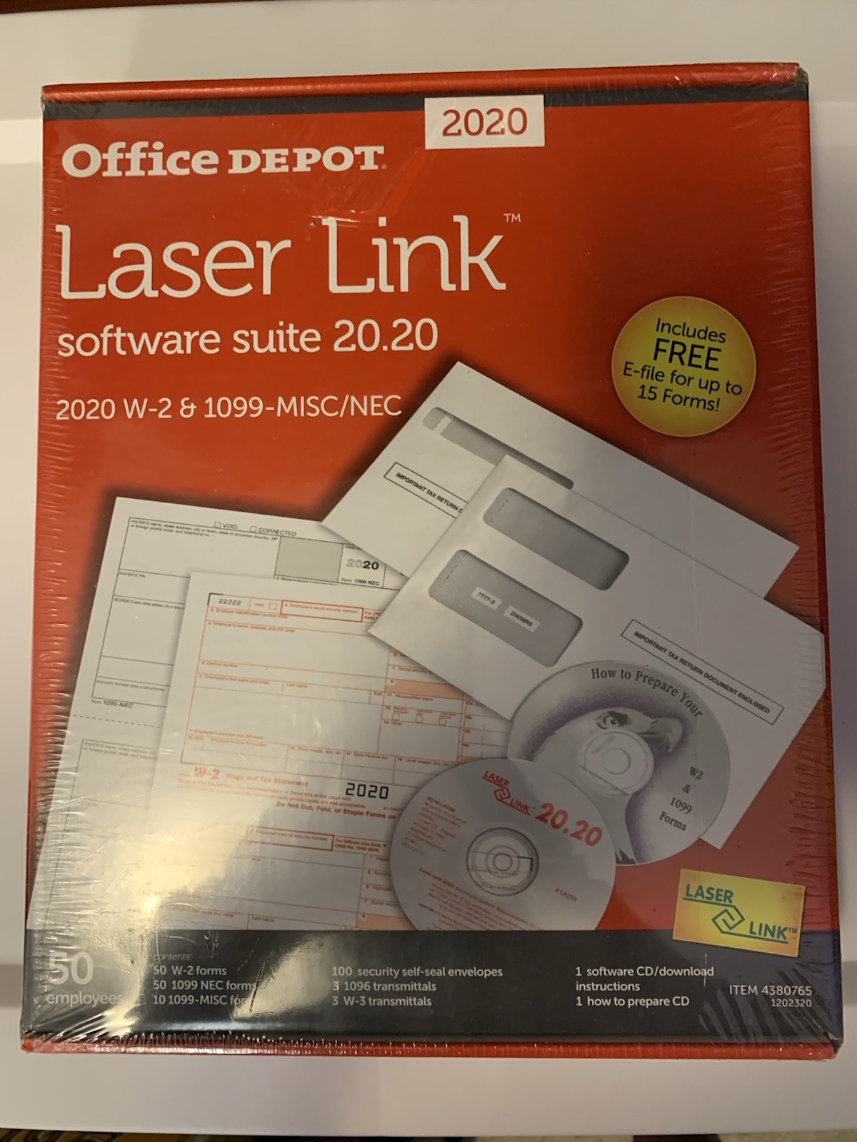 2020 OFFICE DEPOT LASER LINK SOFTWARE SUITE Open box/Unused New
