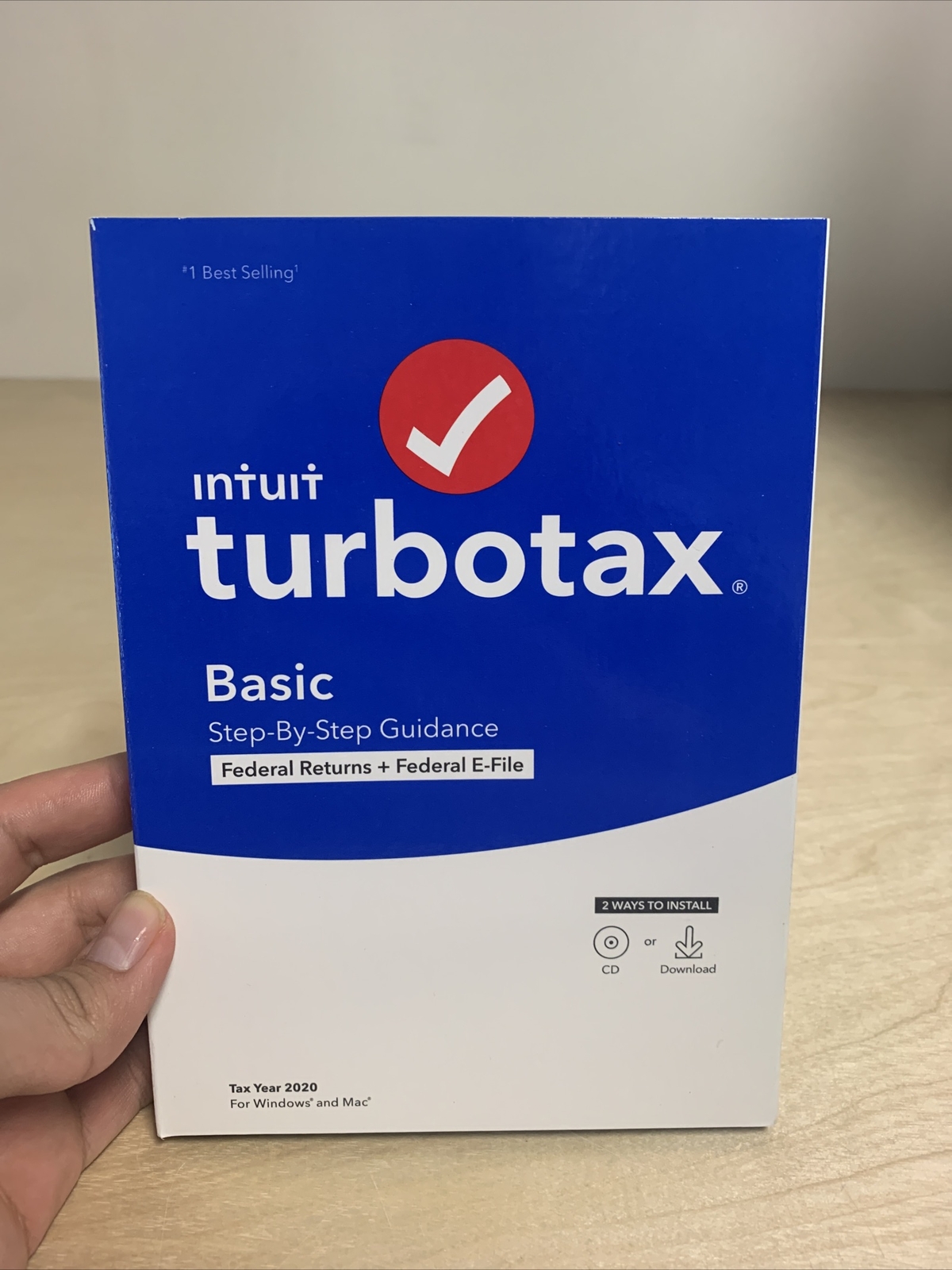 TurboTax Basic 2020 Desktop Tax Software, Federal Returns Only + Federal E-file