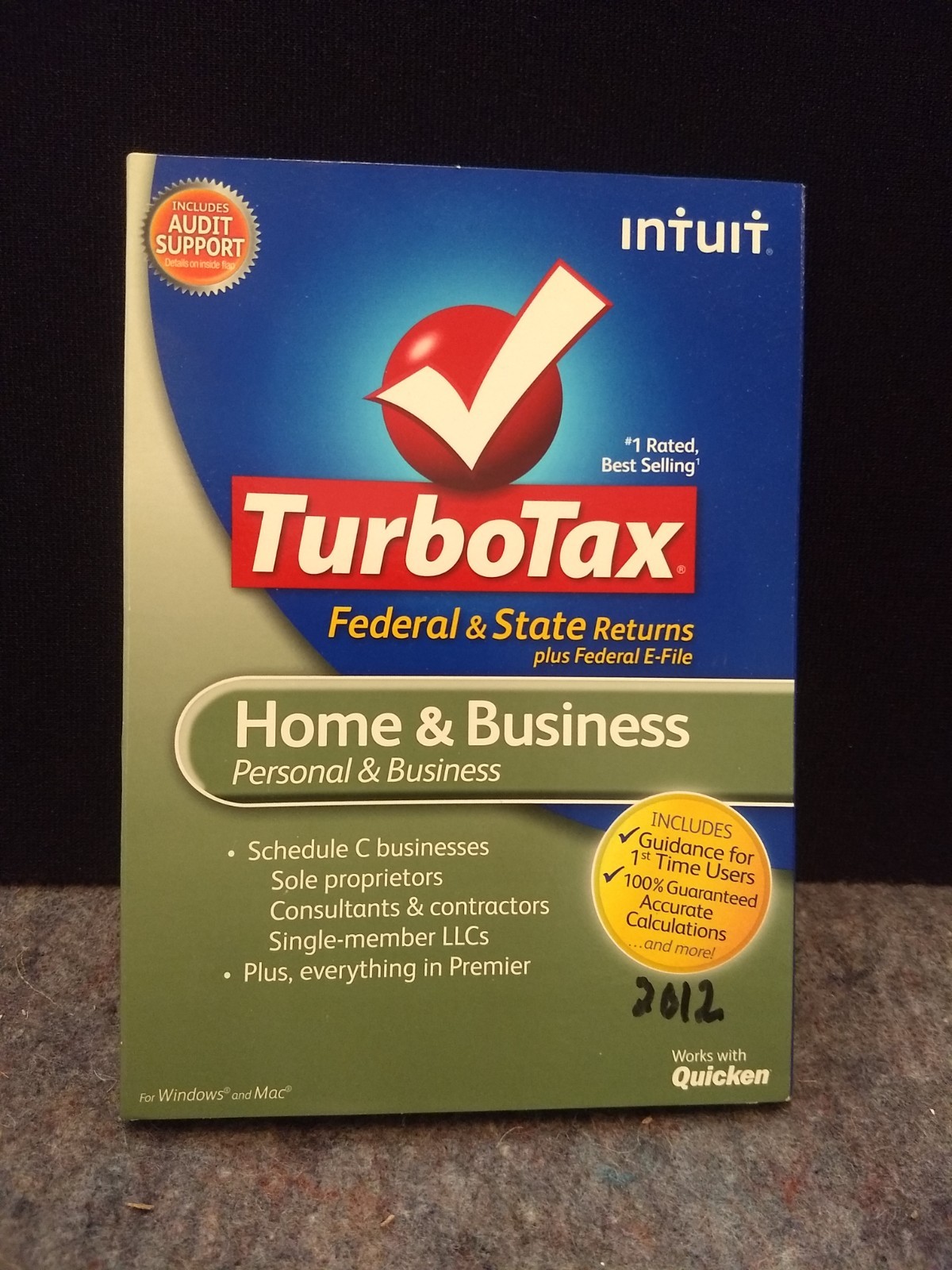 TurboTax Turbo Tax Home & Business Fed + State 2012