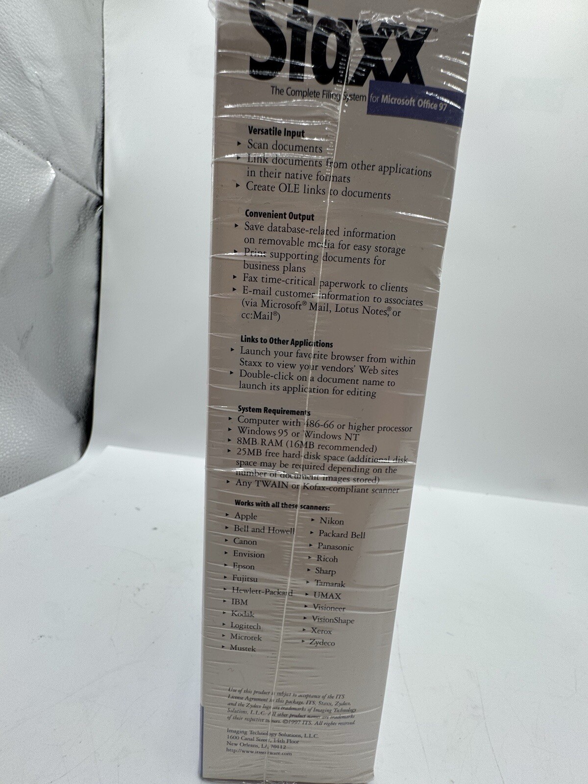 Vintage 1998 Staxx For Microsoft Office ‘97 The Complete Filling System