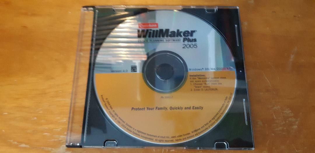 Quicken Willmaker plus 2005 pc
