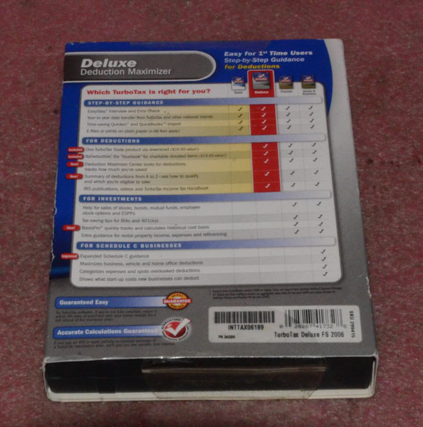 TurboTax Deluxe 2006.