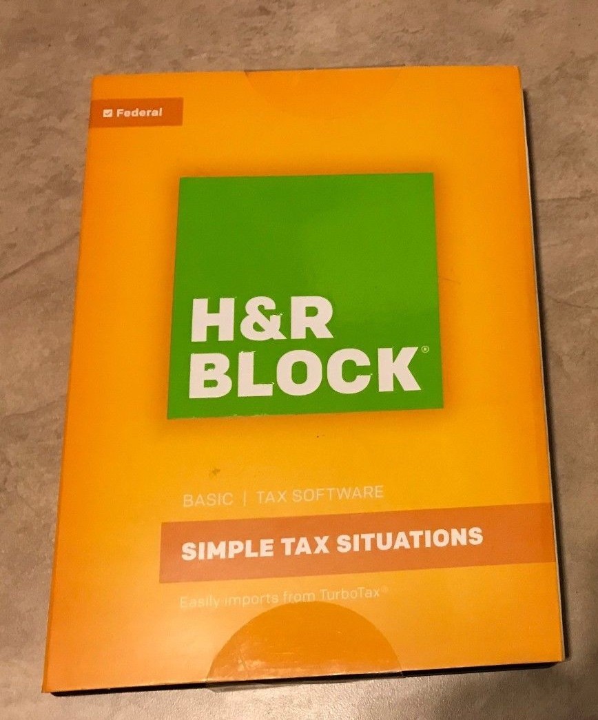 H&R Block Simple Tax Situations Software 2016 PC Mac Federal Returns NEW Sealed