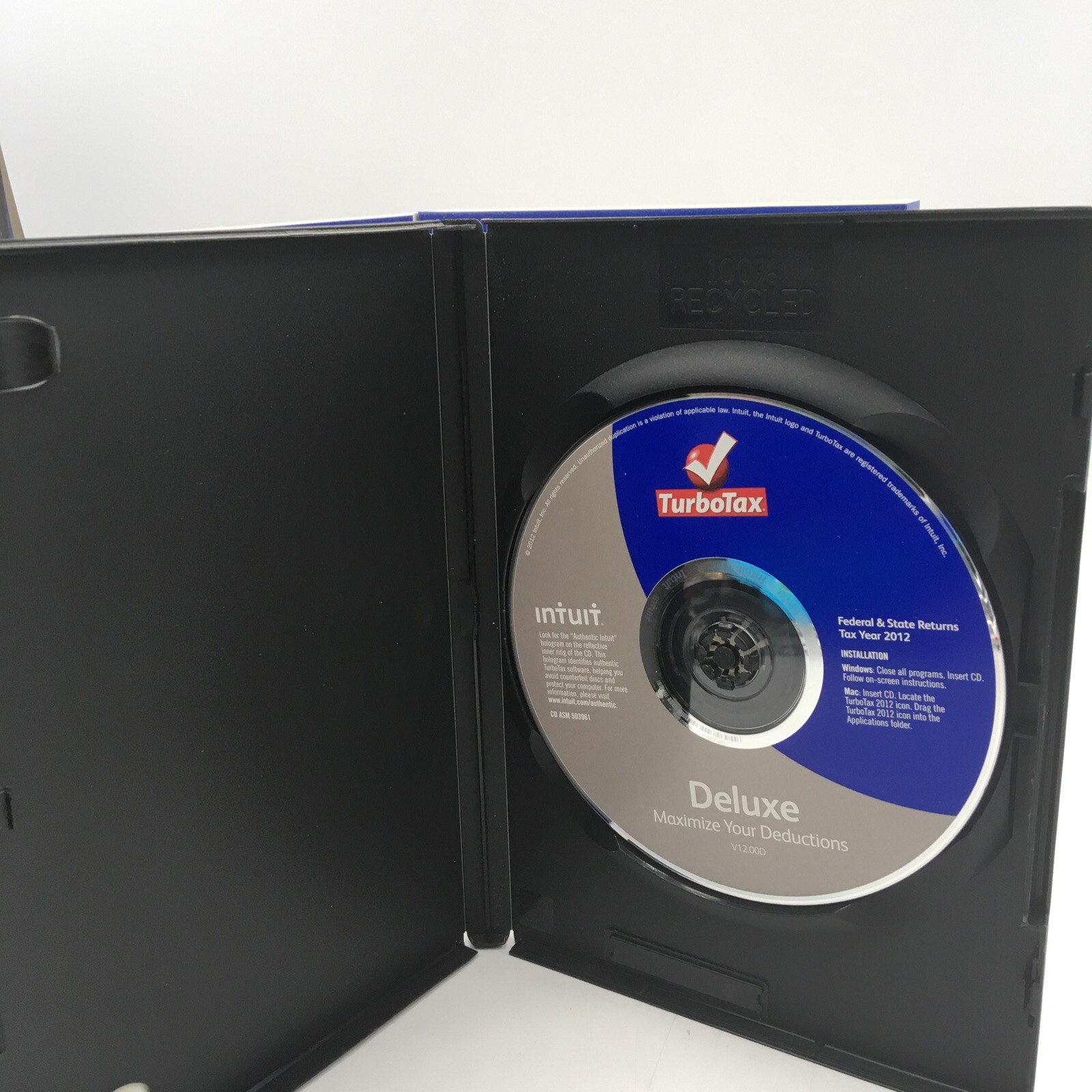 Intuit TurboTax Deluxe 2012 (Income Tax Preparation Software) for Windows & Mac
