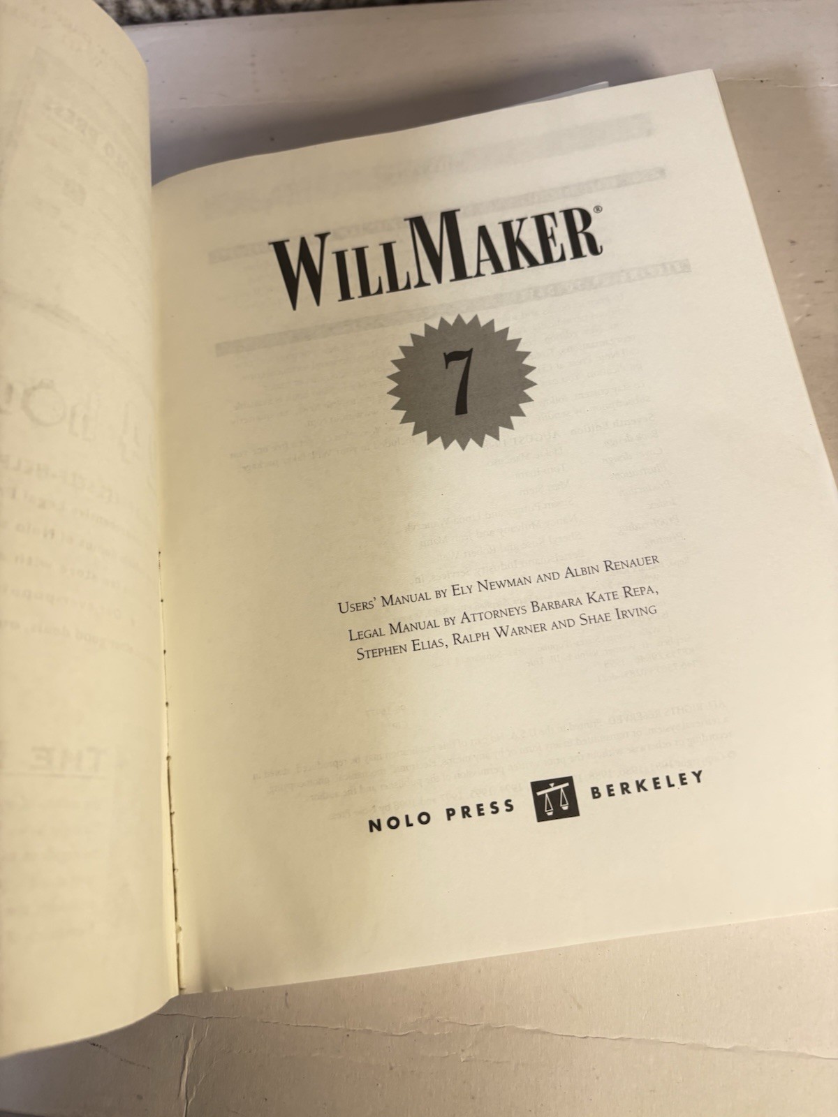 Will Maker 7 Free Cd Inside Nolo’s Living Trust Maker New Nib Vintage