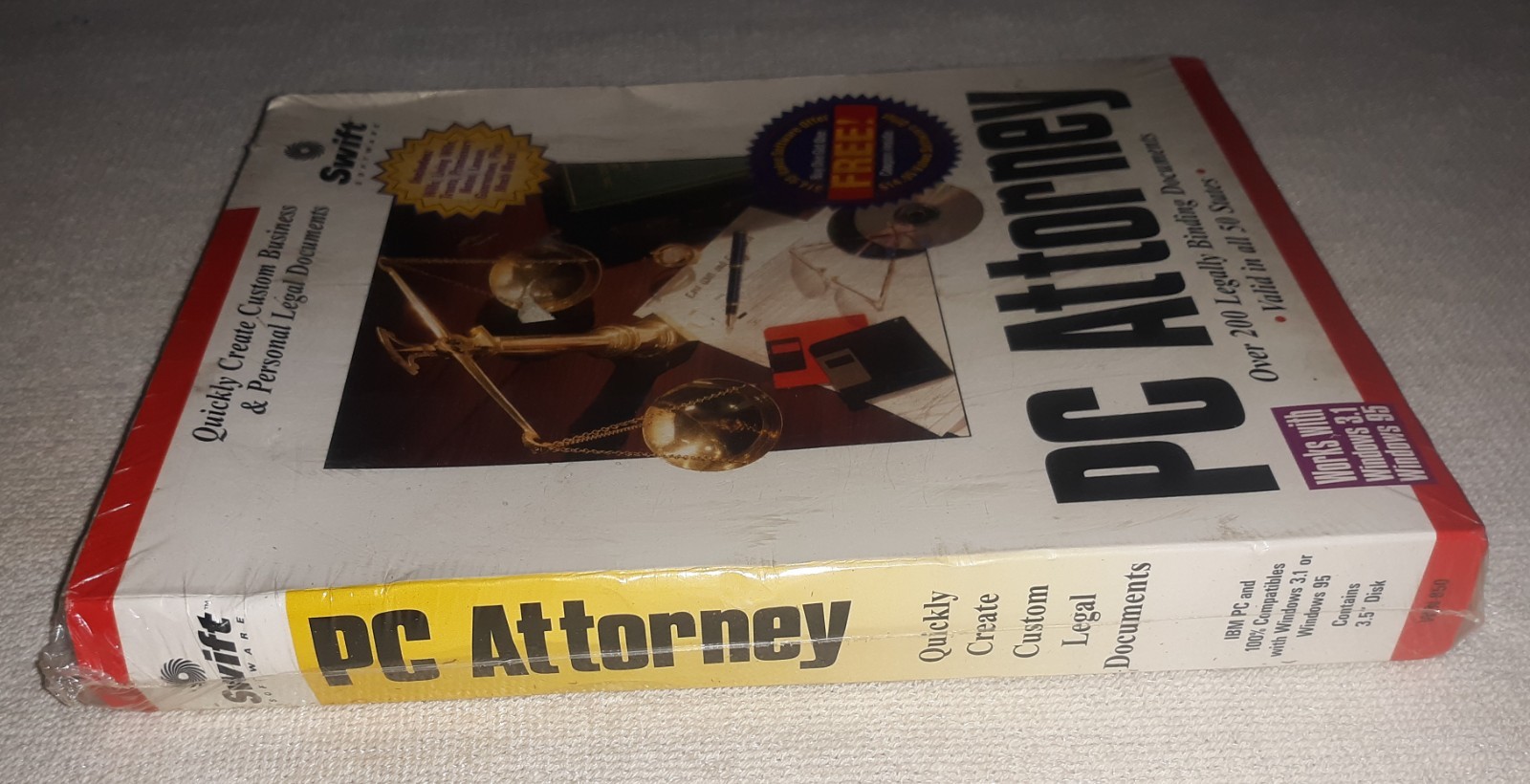 PC Attorney Legal Software Windows 95/3.1 Cosmi CD New Sealed – Vintage 1997