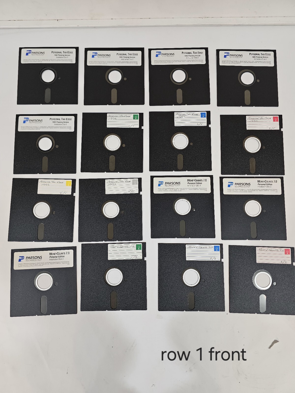 Parsons Technology Vintage Tax Software 1992 Lot of 37 5.25″ Floppy Disks