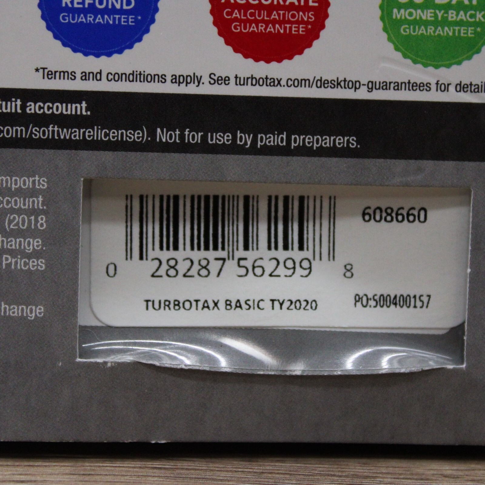 Intuit – TurboTax Basic Federal + Efile 2020 (1-User) – Mac OS, Windows NEW